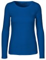 Dames T-shirt Neutral Long Sleeve Royal Blue
